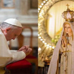 البابا فرنسيس يصلي للعذراء مريم