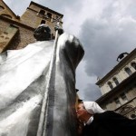 تمثال للبابا الراحل القديس يوحنا بولس الثاني في البوسنة