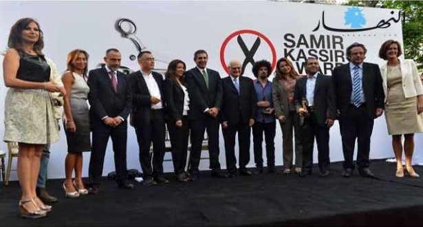 توزيع جوائز سمير قصير لحرية الصحافة الفائزون عن “الثورات” من مصر وتونس وسوريا