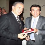 وزير السياحة مع بدوي في احتفال التوقيع