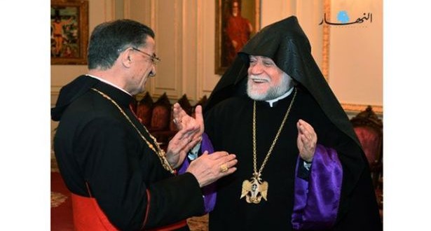 الراعي إستقبل كاثوليكوس الأرمن الأرثوذكس لبيت كيليكيا آرام الأول