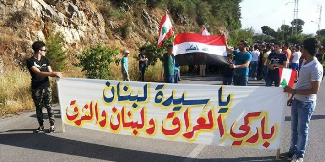 مسيرة دينية للنازحين العراقيين والسوريين الى حريصا في ختام الشهر المريمي
