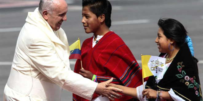 البابا من الإكوادور: جئت كشاهد لرحمة الله والإيمان بالمسيح