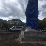 وصول تمثال القديسة ريتا للنحات علوان الى كاسيا ايطاليا