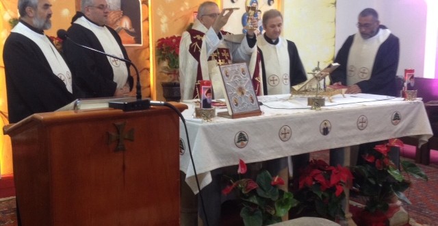 قداس في كنيسة مار شربل بقاعكفرا لمناسبة افتتاح يوبيل الرحمة