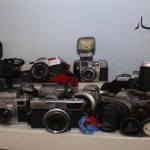 أنواع قديمة مختلفة من آلات التصوير.