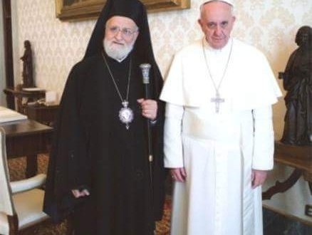 البطريرك لحّام يُطلع البابا فرنسيس عن الأوضاع في الشرق الأوسط
