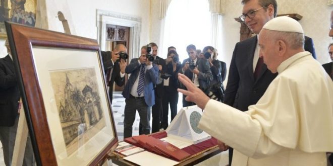 البابا فرنسيس يستقبل رئيس جمهورية صربيا السيد الكسندر فوتشيتش