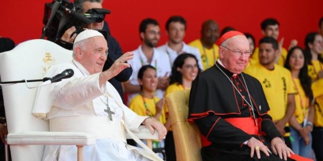 البابا فرنسيس يختتم زيارته الرسولية إلى البرتغال بلقاء متطوعي اليوم العالمي للشباب